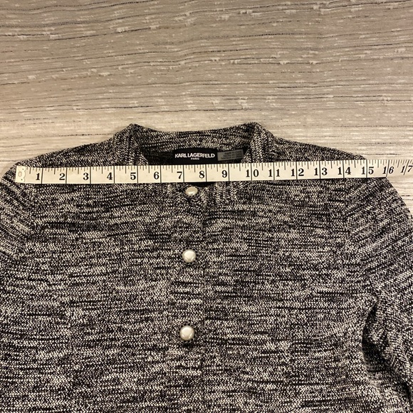 Karl Lagerfeld knit jacket - pearl colored button details - Picture 5 of 9